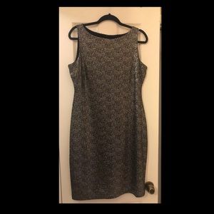 Gold sparkle knee length dress